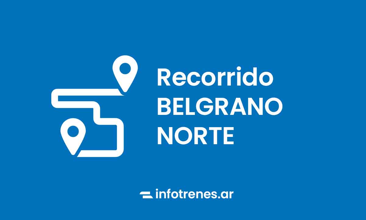 belgrano norte recorrido y estaciones