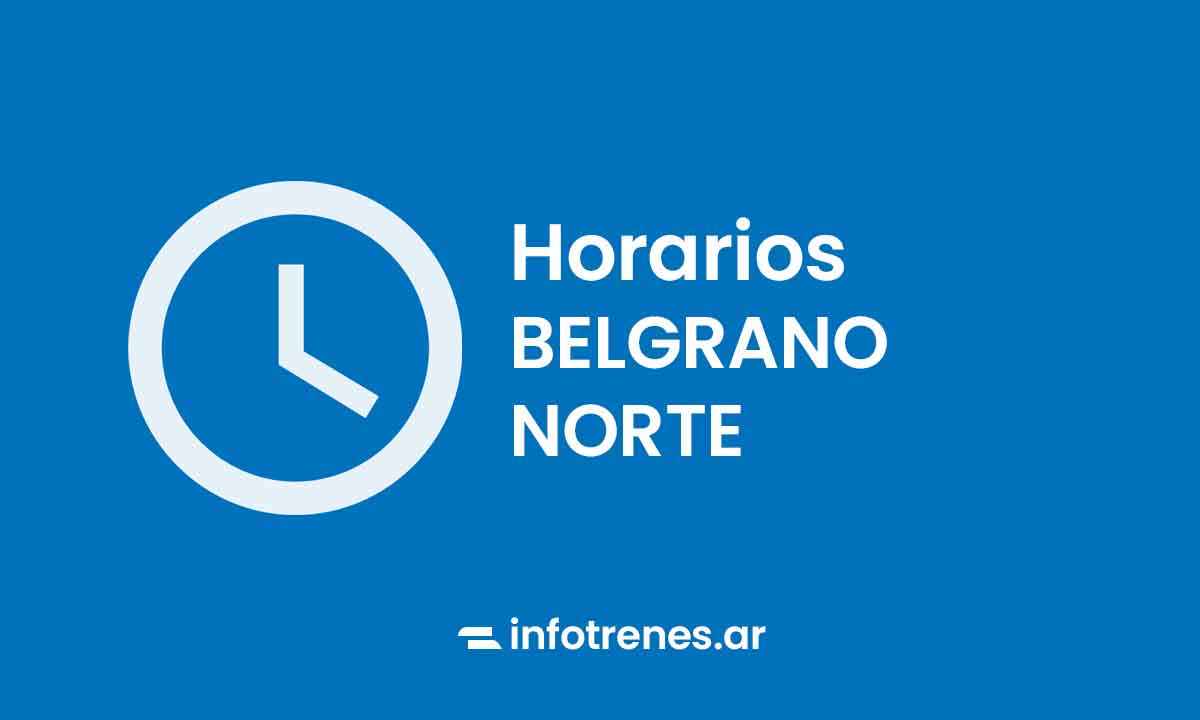 horarios belgrano norte