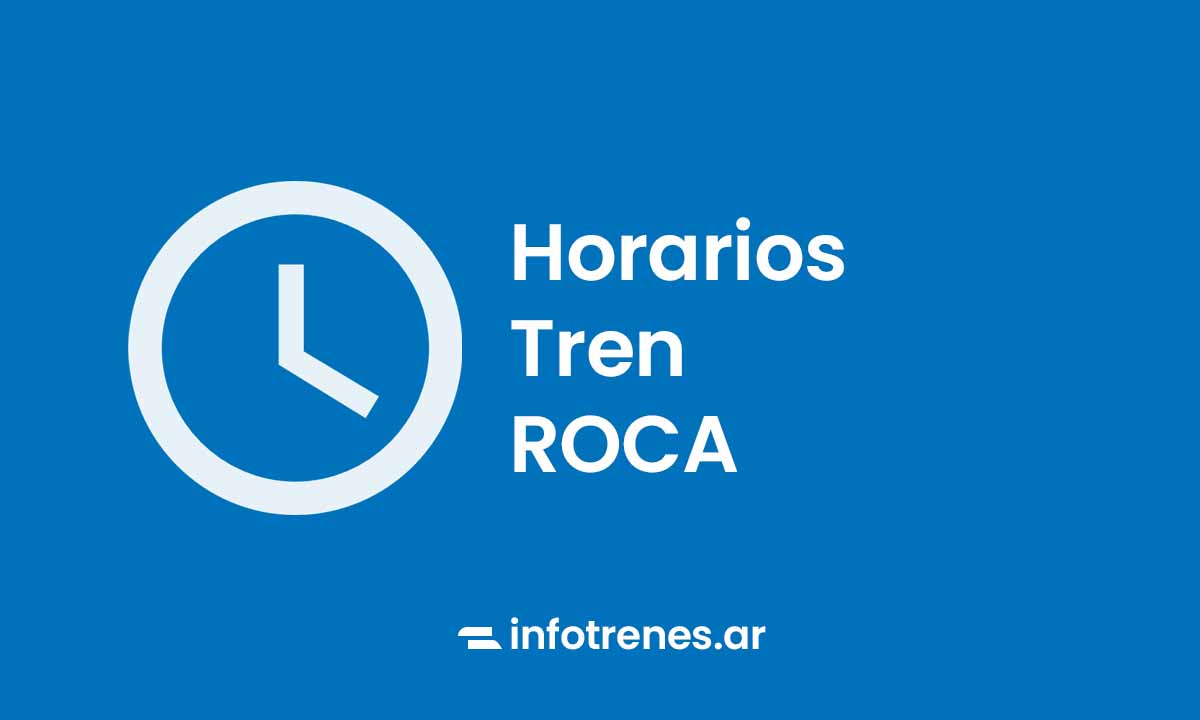 horarios tren roca